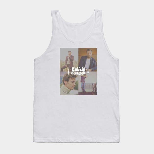 groovy aesthetic ewan mcgregor (perfect for your average obi wan kenobi stan) • star wars cast collection Tank Top by shopanniekat